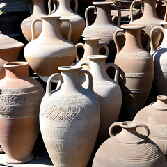 earthenware pottery, ai-generatet - obrazy, fototapety, plakaty