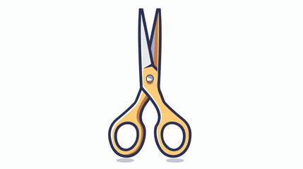 Nail scissors icon flat vector isolated on white background