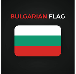 Bulgarian country flag  - obrazy, fototapety, plakaty