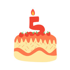 Birthday cake vector collection