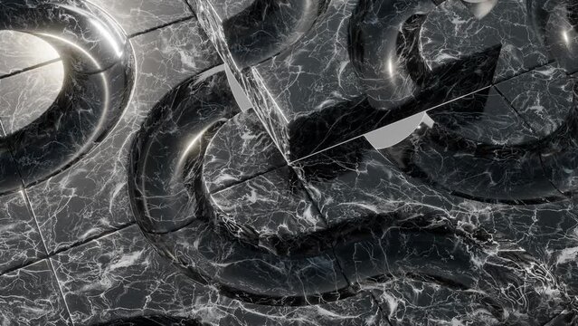 Looping Spheres 3D satisfying animation