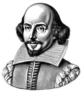 Literary Legend Captivating Portrait of William Shakespeare, generative AI