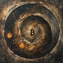 Bitcoin Centerpiece Painting