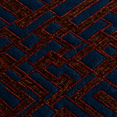 colored carpets in living room, ai-generatet