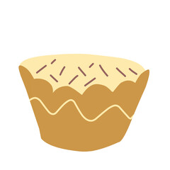 cute cupcakes vector illustration