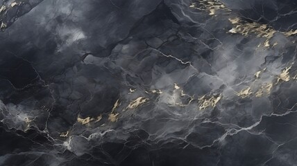 Black Marble Waves in Abstract Form

