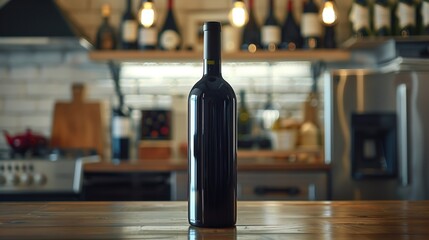A wine bottle with a modern twist cap, emphasizing convenience.