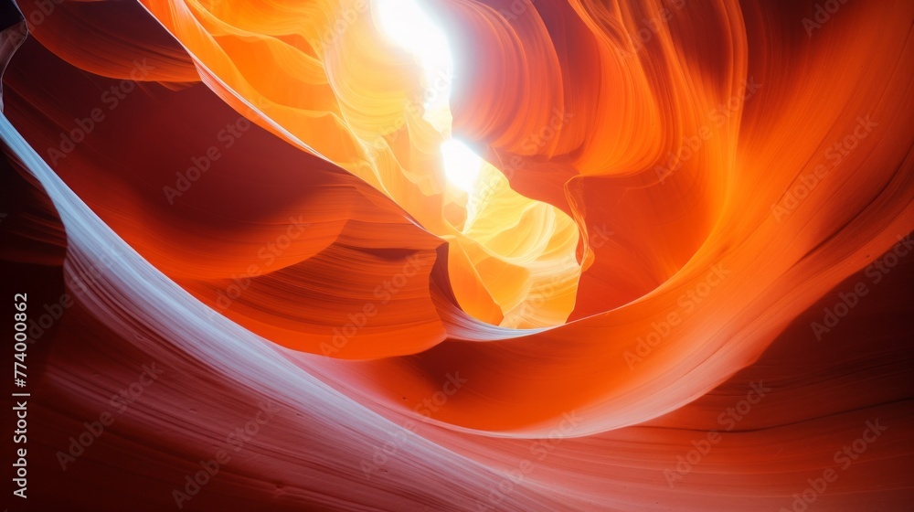 Poster the image is of a canyon with a red and orange hue
