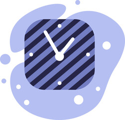 Wall clock on an abstract background.