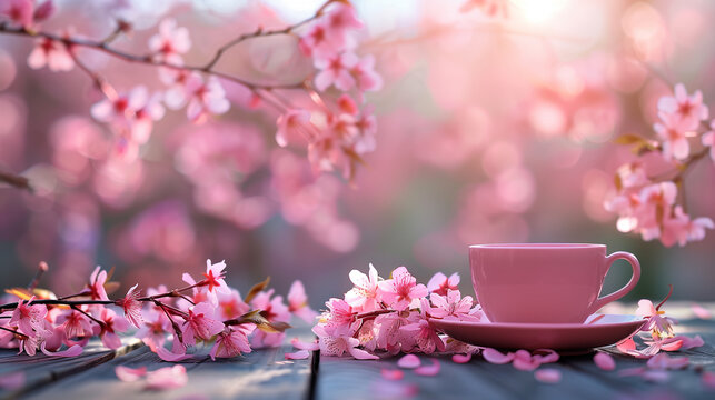 sakura cafe offfee japan sping