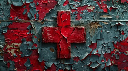 A Symbol of Hope: The Red Cross emblem represents humanitarian aid and protection.