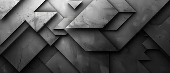 A minimalist composition of intersecting lines in shades of grey - obrazy, fototapety, plakaty