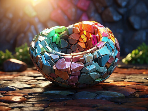 beautiful colorful stone  - Powered by Adobe