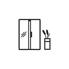 cupboard icon , cabinet icon vector