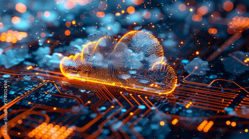 Poster explore the fusion of technology and innovation in hybrid cloud computing
