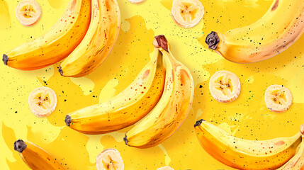 isometric banana background