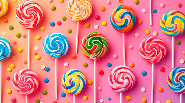 geometric lollipop background