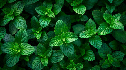 peppermint leaves background