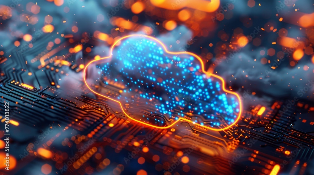 Poster explore the fusion of technology and innovation in hybrid cloud computing
