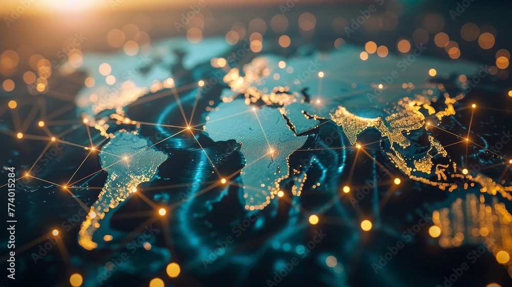 Poster navigating a global network of intertwined possibilities