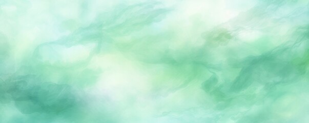 Mint Green light watercolor abstract background