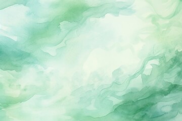 Fototapeta na wymiar Mint Green light watercolor abstract background