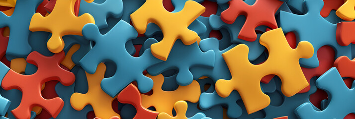Colorful Diversity Puzzle Pieces Fitting Together .