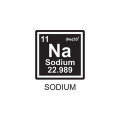 sodium icon , medical icon vector