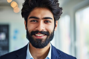 Obraz premium a man with a beard smiling