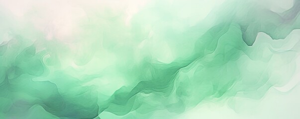 Mint Green watercolor abstract background - obrazy, fototapety, plakaty