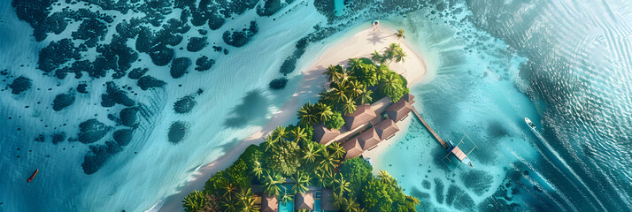 a drone photo of the maldives