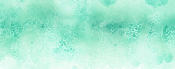 Mint Green watercolor abstract halftone background pattern
