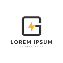 Letter G symbol vector logo graphic abstract