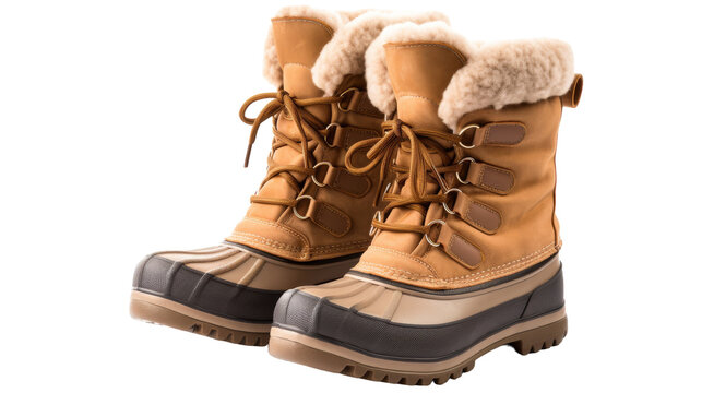 A stylish pair of snow boots featuring luxurious fur lining for maximum warmth and comfort