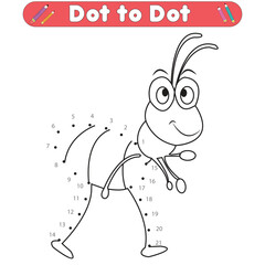 connect Dot to dot animals coloring activity and Educational Game for Kids
