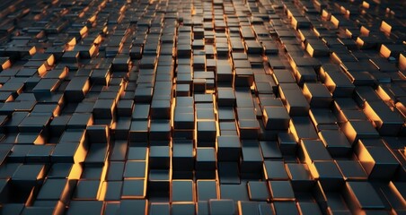 Fototapeta premium Geometry cubes background