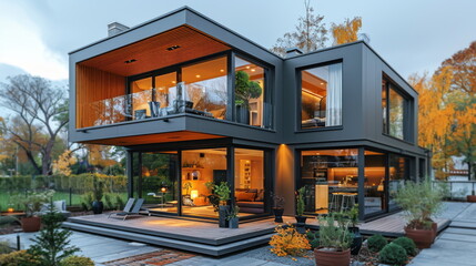 Modern House Featuring Abundance of Windows