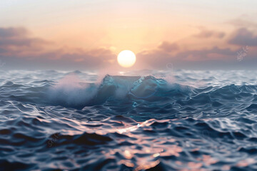 Salty Sonnet World Ocean Day Concept isolated on a transparent background world ocean day concept - obrazy, fototapety, plakaty