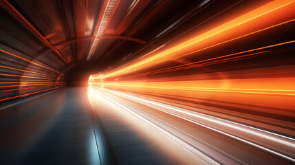 Speed light tunnel motion blur background