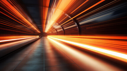 Speed light tunnel motion blur background