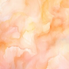 Peach light watercolor abstract background