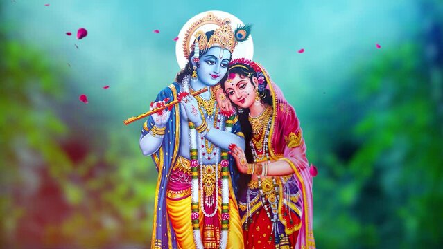 Hindu God Radha Krishna 4K Animation, Lord krishna HD video, God Opening Intro Video