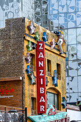 Fototapeta premium Facade of Zanzibar Adult Club in downtown Toronto, Canada