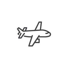 Plane, aircraft line icon