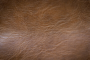 Abstract background, brown leather texture, copy space.