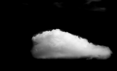 White cloud on a black background, Clean, minimalist design for an elegant aesthetic. Contrasting...