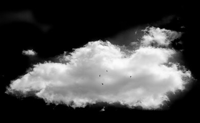 White cloud on a black background. Clean and minimalistic design for a professional look. Ideal for...