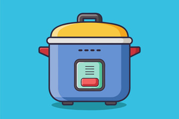 slow-cooker-with-whit-background-vector-illustration 