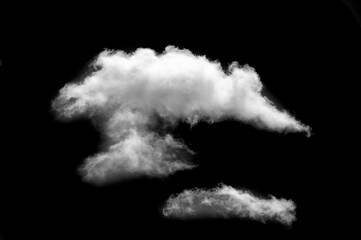 White cloud on a black background. Clean and minimalistic design for a professional look Ideal for...