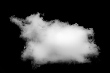 White cloud on a black background. A stunning contrast for design projects. Create eye-catching...